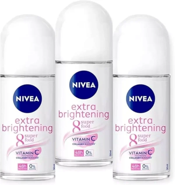 Nivea Deodorant Whitening Extra Care 48h Roll-on: 50 Ml. <Pack3>